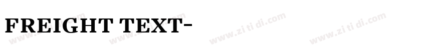 freight text字体转换